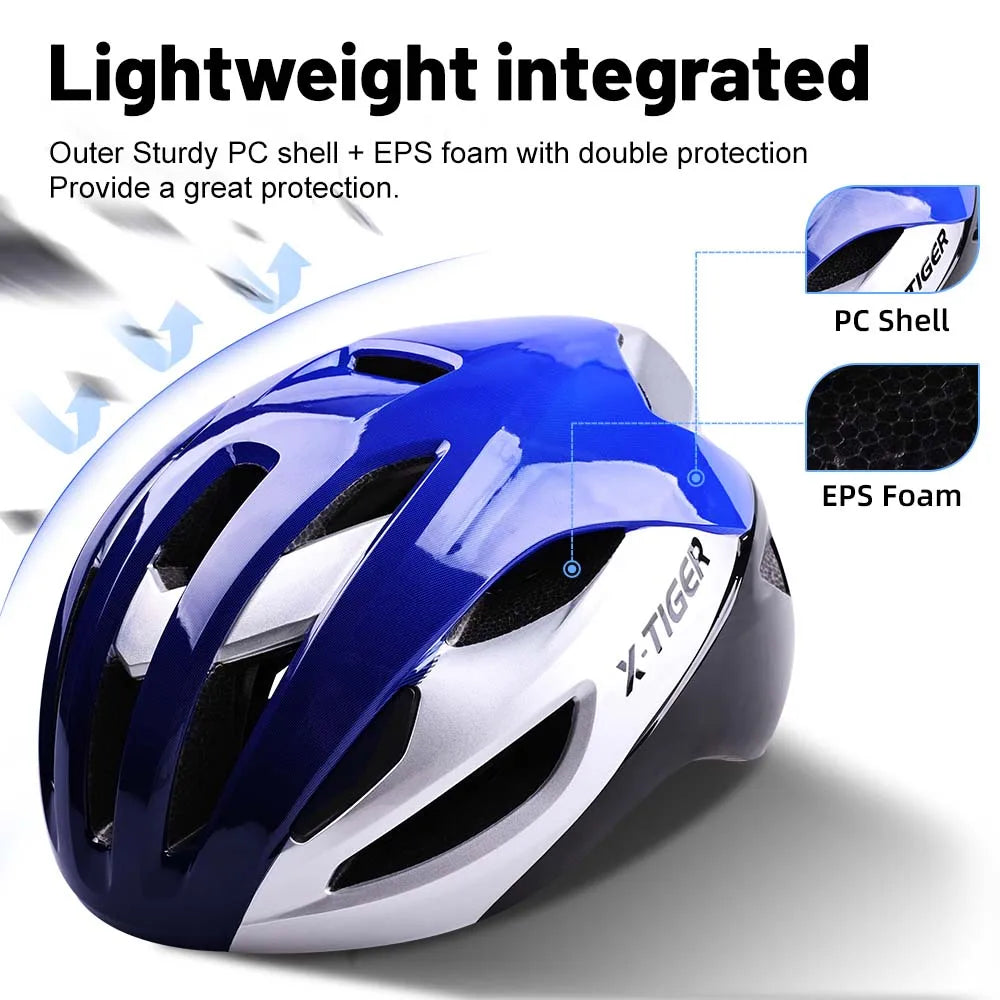 Lightweight One Piece Cycling Helmet For MTB And Road Riding