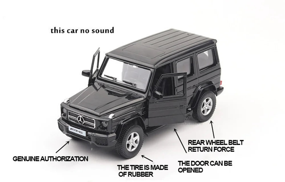 RMZ City 1/36 Mercedes Benz G63 AMG SUV Alloy Car Model Diecast Metal Toy Off-road Vehicle Car Model Simulation Collection Gift
