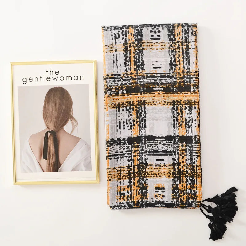 Floral Brand Scarf Luxury Designers New Style Women Elegant Scarves Hug Shawls Pink Purple Scarf Bandana Fashion Design Shawls