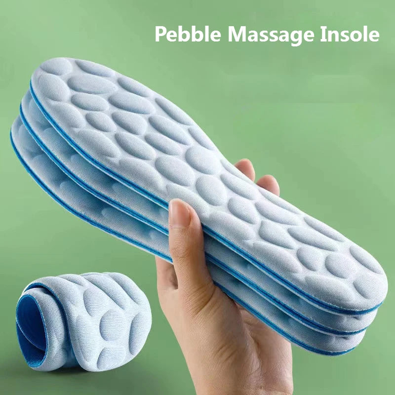 Massage Insoles for Shoes Men Breathable Deodorant Running Sport Insole for Feet Plantar Fasciitis Shoe Pads Memory Foam Sole