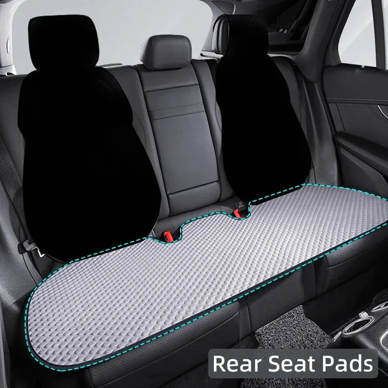 Summer Ice Silk Car Seat Covers Universal Front Rear Car Seat Cushion Auto Protect Mat Cooling Breathable Anti-slip Car Cover