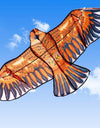 1.1m Eagle Kite with 30 Meter Kite Line Large Eagle Flying Bird Kites Children Gift Family Trips Garden Outdoor Sports DIY Toy