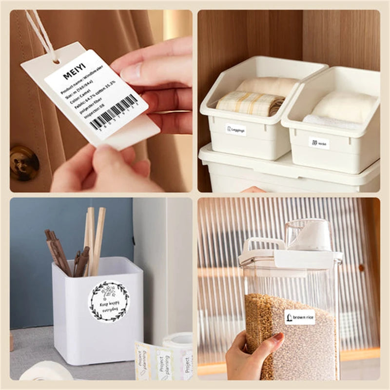B21 / B1 Thermal Label Printer, Bluetooth Wireless Sticker Maker 20–50mm, Portable Inkless Barcode Label Printer for Clothing & Jewelry