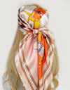 Retro Women Silk Scarf Bandanna Fashion Bohemian Pattern Square Hijab Lady Wrap Headband foulard muffler
