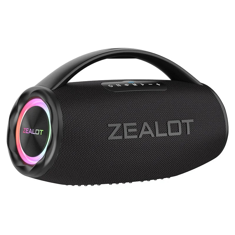 80W Bluetooth Speaker Powerful Wireless Speaker with Portable Handle, for Party, Camping,RGB Colorful Light