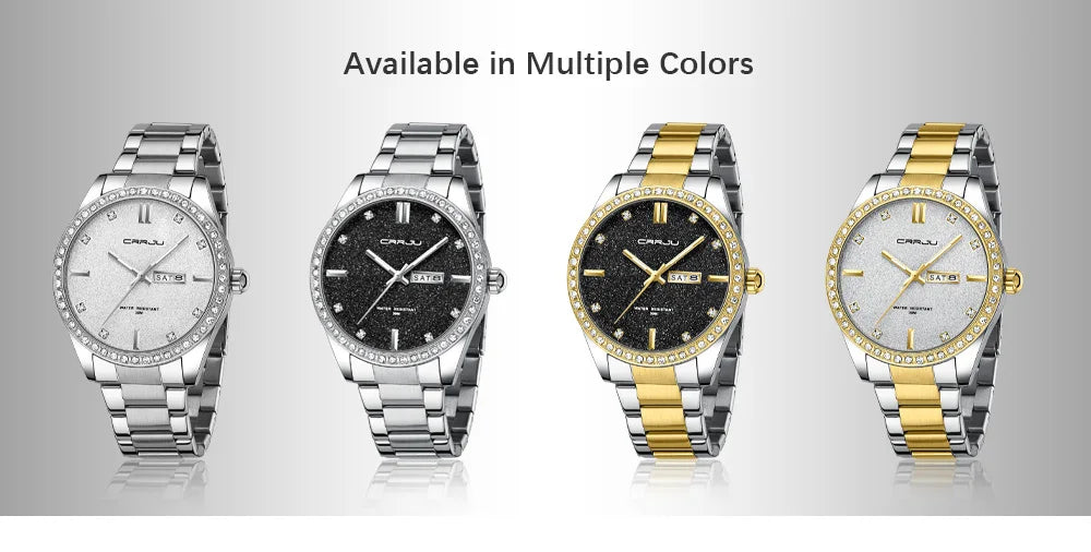 Fashion Business Men Watches Stainless Steel Quartz Wrsitwatches Auto Date Clock with Luminous Hands Relogio Masculino