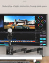 Low Level Microphone Stand 360° Adjustable Foldable Microphone Arm for Live-streaming Video Recording