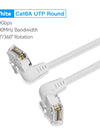 CAT6A Ethernet Cable 10Gbps 90/360 Degree Rotation CAT 6A Slim Networking Internet Lan Cord for PC PS4 Router RJ45 Cable