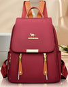 Zipper Oxford Fashion Women's Backpack Versatile Commuting Large Capacity Soft Female Back Pack