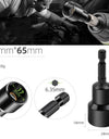 6-19mm Impact-Socket Magnetic Nut Screwdriver Deep Socket Adapter 1/4 Hex Wrench Heads Electric Drill Bit Repairing Hand Tools