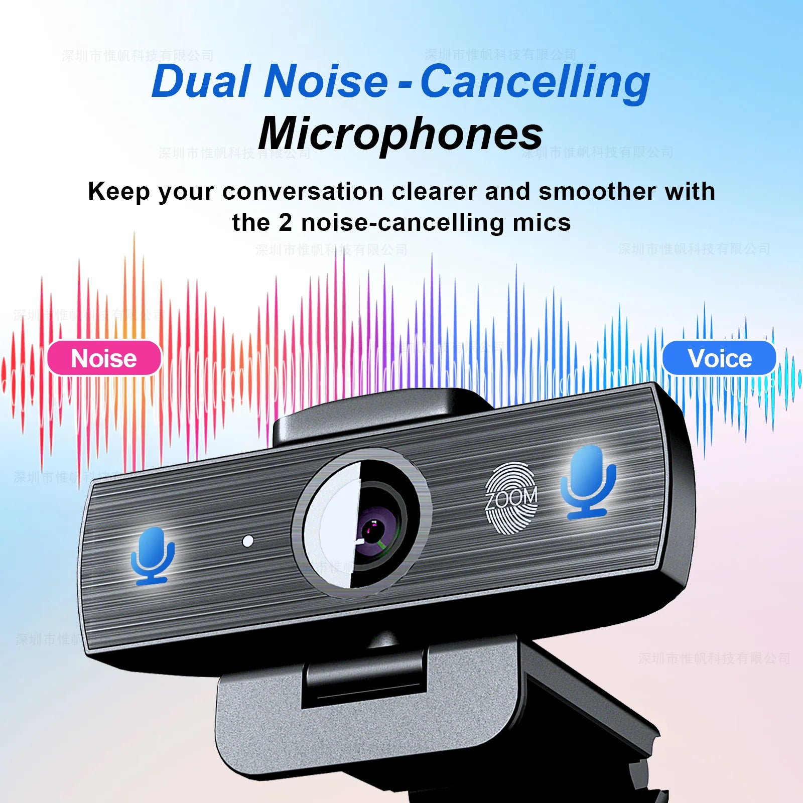 4K Webcam Mini Camera for Pc Autofocus megnetic Privacy Cover Dual Microphone for Live Streaming Online Class Video Conference