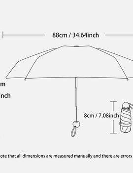 Sun Umbrella Travel Umbrella Compact Ultralight Mini Portable Waterproof Folding Umbrella