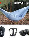 300*140cm Ultralight Hammock 380T (20D) New Parachute Nylon Single Shelter For Hiking Riding And Camping