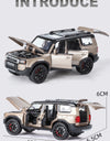 1/32 PRADO Land Cruiser Alloy Car Model Diecast Metal Off-road Vehicle Car Model Simulation Sound and Light Toy Gift