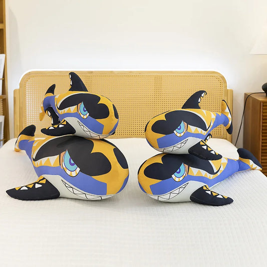 Cute Pirate Shark Plush Stuffed Doll Pillow Toy