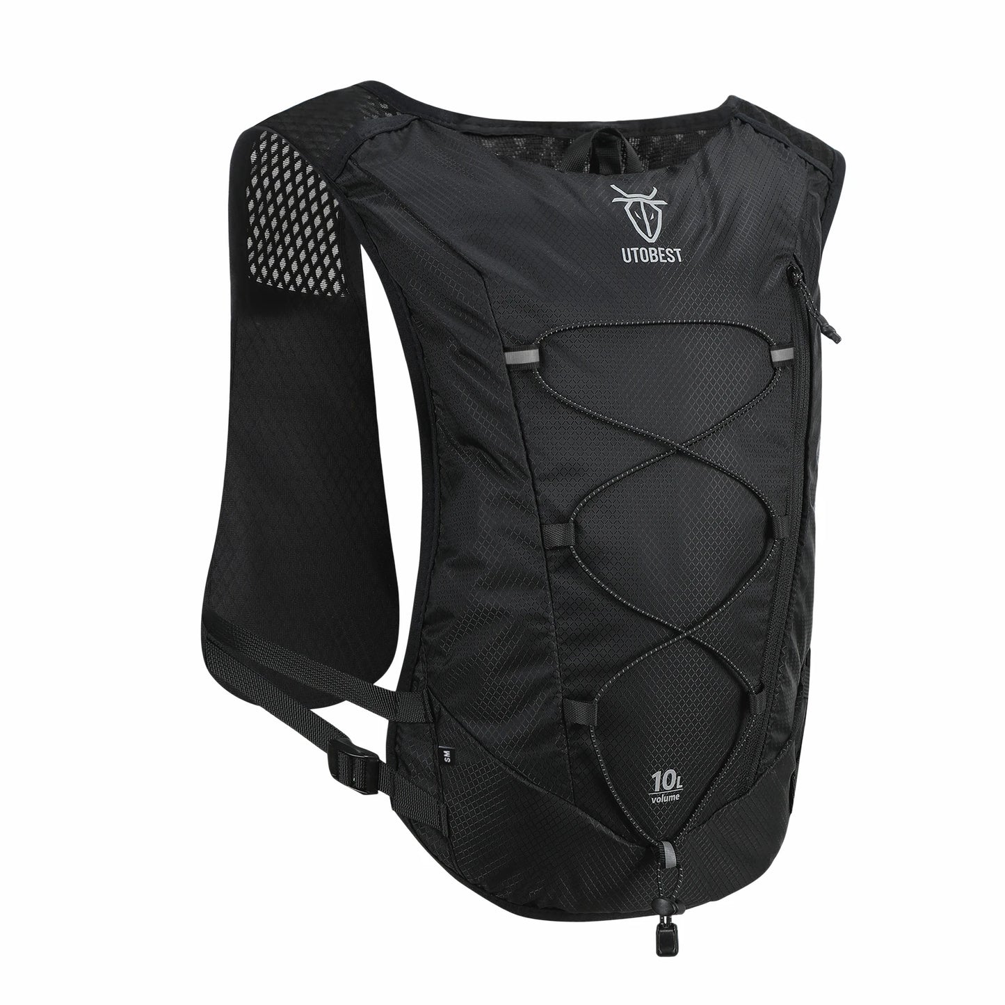 Trail Running Backpack 10L Ultra Lightweight Hydration Vest with 2L Water Bladder for Outdoor Hiking Cycling Marathon