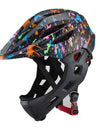 Adjustable Breathable  Bike Helmets  Lightweight Full Face Bicycle Helmet with LED Light 16 Openings for 46-54cm Head