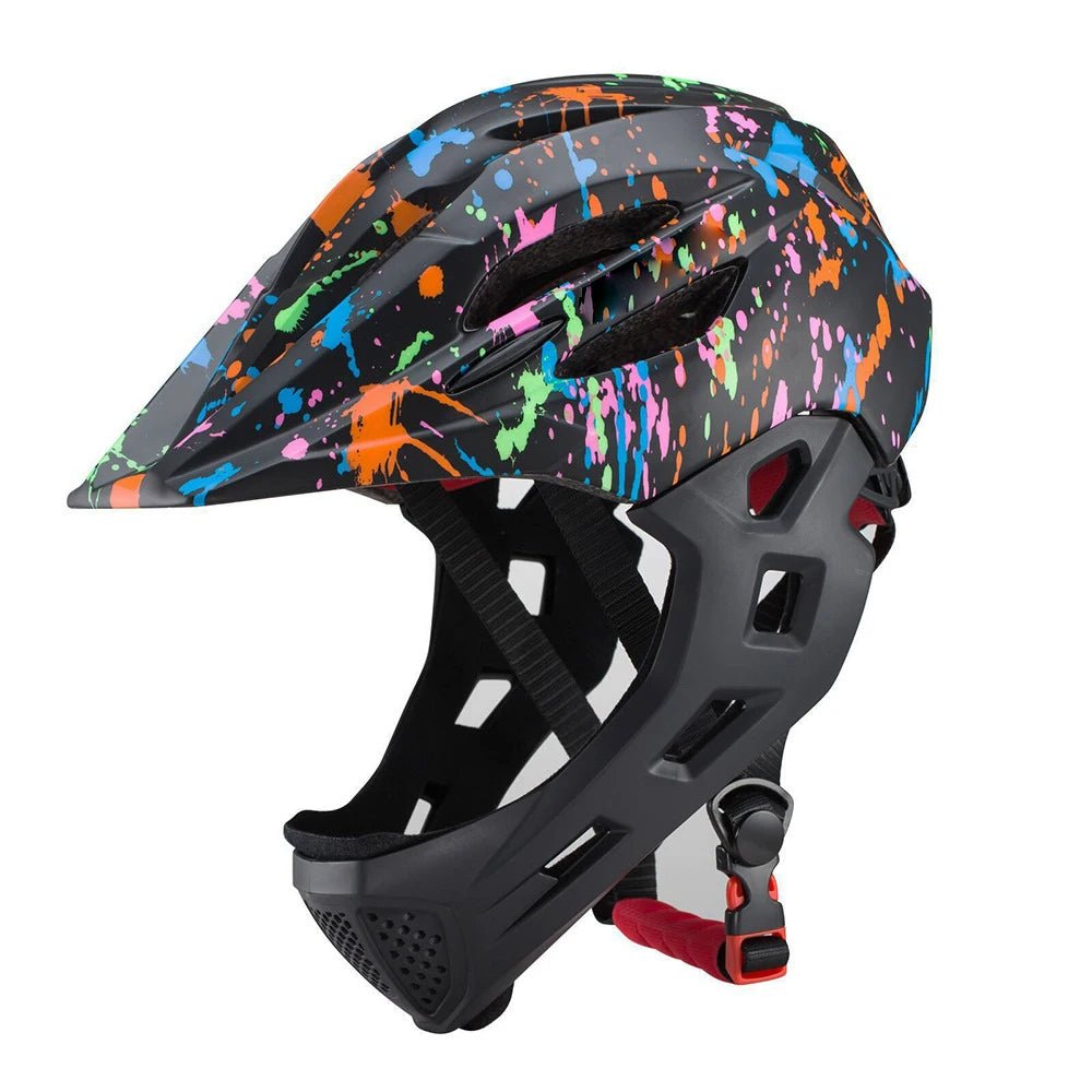 Adjustable Breathable  Bike Helmets  Lightweight Full Face Bicycle Helmet with LED Light 16 Openings for 46-54cm Head