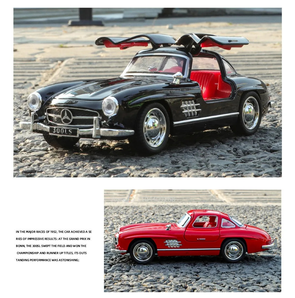 1:32 Scale 300SL GT63 V8 Sports Car Model Toy Metal Die-cast Sound Light Pull Back Vehicles Models Boys Hobby Ornaments Gifts