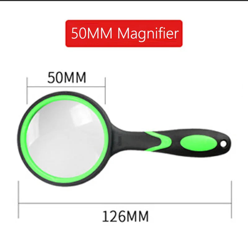 10X Handheld Magnifying Glass 50mm Reading Magnifier