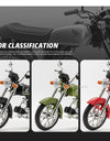 1/10 Scale Honda JiaLing JH-70 Alloy Classic Motorcycle Toys Diecast Simulation Metal Motorcycle Sound and Light Model