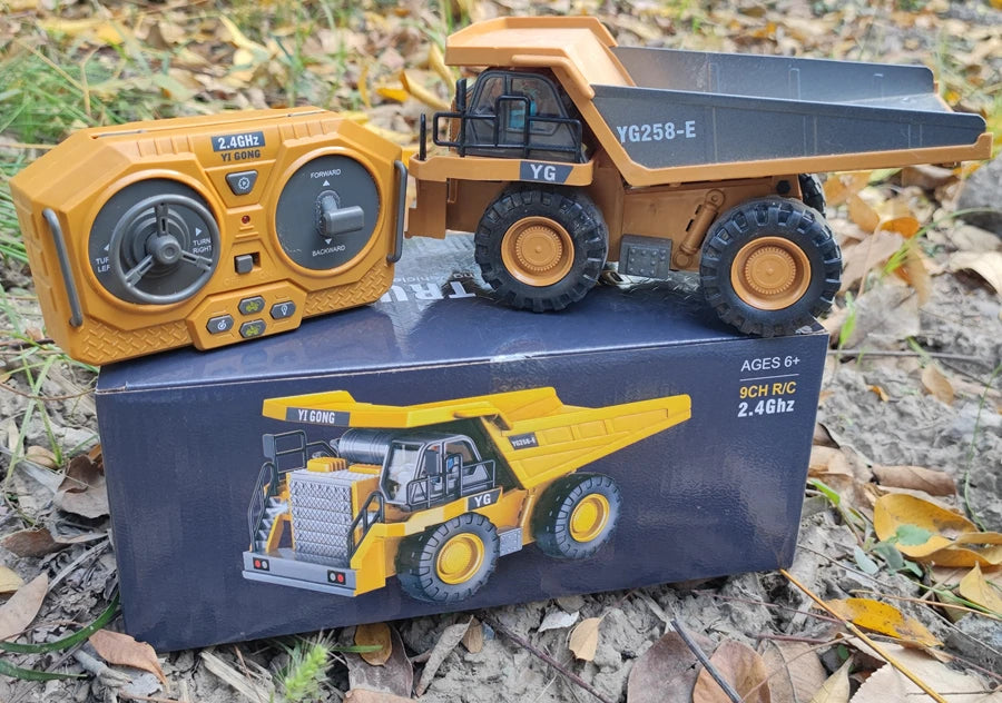 Remote Control Excavator 4x4 Alloy Dump Truck Bulldozer Radio Model RC Car Construction Vehicle Toy  Gifts