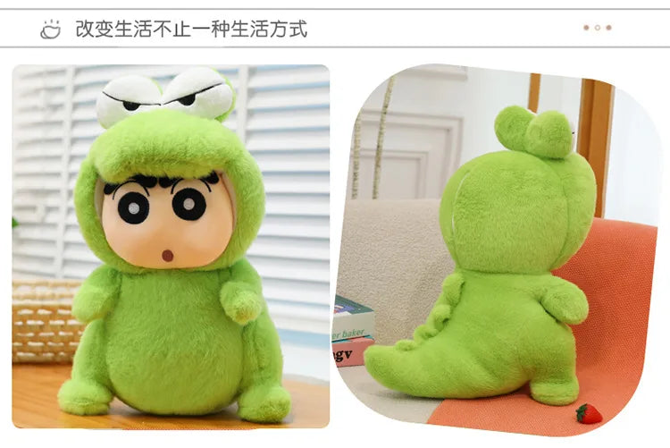 Green Crocodile Plush Toy Soft Cuddly Throw Pillow