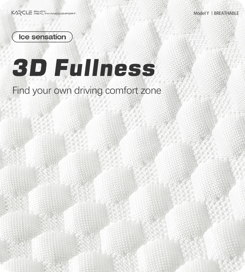 For Tesla Model 3/Highland 3 For 2020-2024 Model 3 Car Seat Cover 5-Seat Ice Silk Seat Cushion Summer Breathable Car Mat Pad