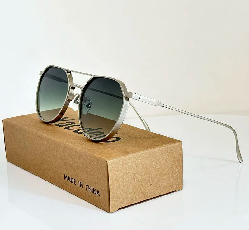 Oval Vintage Sunglasses With UV400 Protection