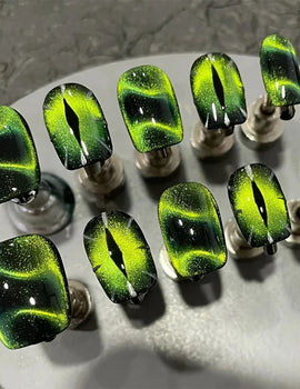 10ml Green Cat  Gel Ultra Shine Semi Permanent Soak Off UV Gel Manicure Nail Art Varnish Sparkling Nail Art