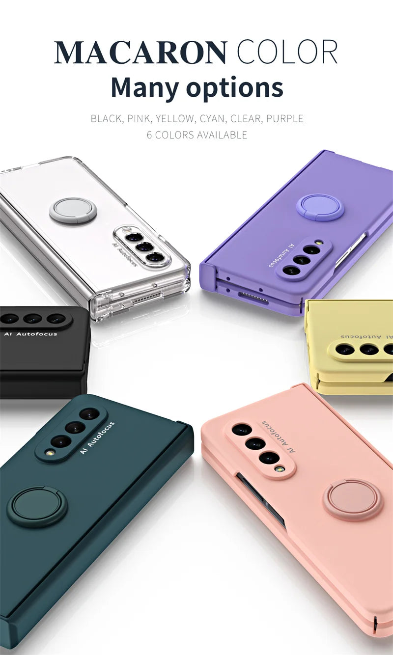 Car Mounted  Bracket Phone Case For Samsung Z Fold 2 3 4 5 Anti Fall All Inclusive Phone Protection Case