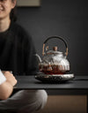 Glass Kettle Household Tea Set Small Steaming Teapot Electric Clay Stove Set