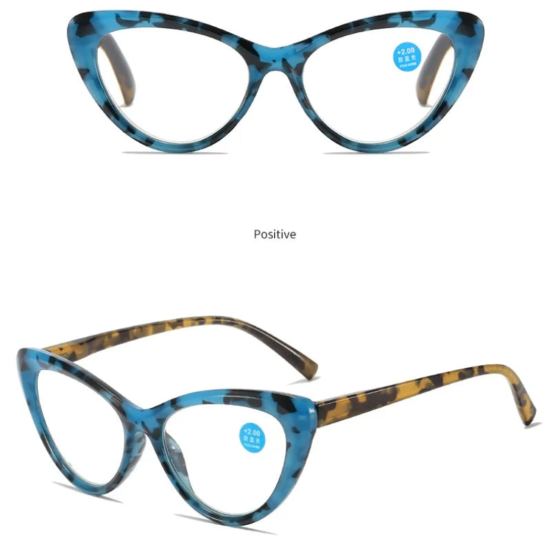 Cat Eye Reading Glasses Anti Blue Light Eyewear Design Trend Elderly Reading Books Computer Eyeglasses