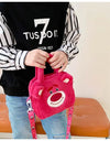 Sanrio Cartoon Plush Shoulder Bags Hello Kitty Kuromi Melody Cute Crossbody Bag Anime Children Handbag