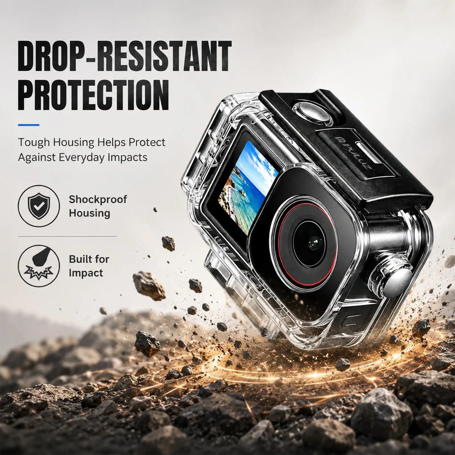60 Metre Magnetic Waterproof Diving Case for DJI Osmo Action 3 4 5 Pro and 6