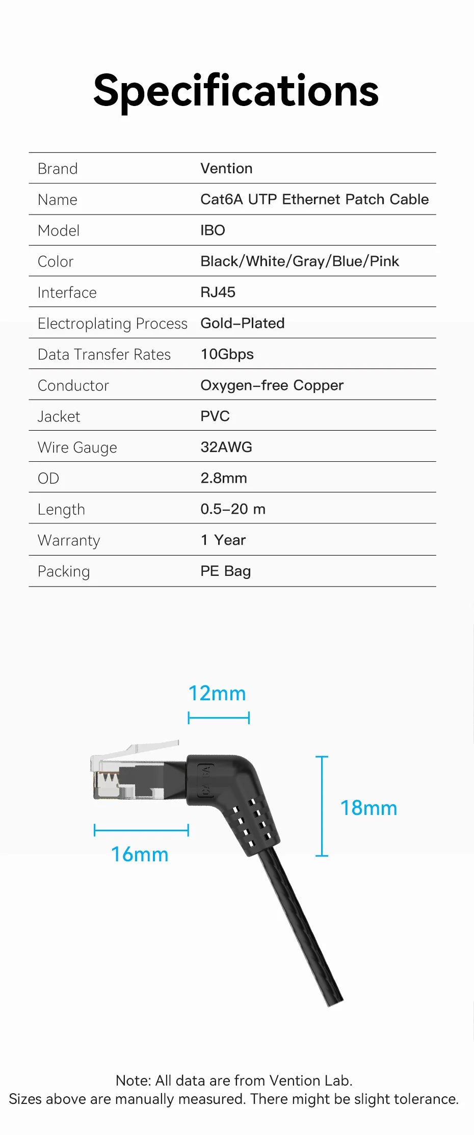 CAT6A Ethernet Cable 10Gbps 90/360 Degree Rotation CAT 6A Slim Networking Internet Lan Cord for PC PS4 Router RJ45 Cable