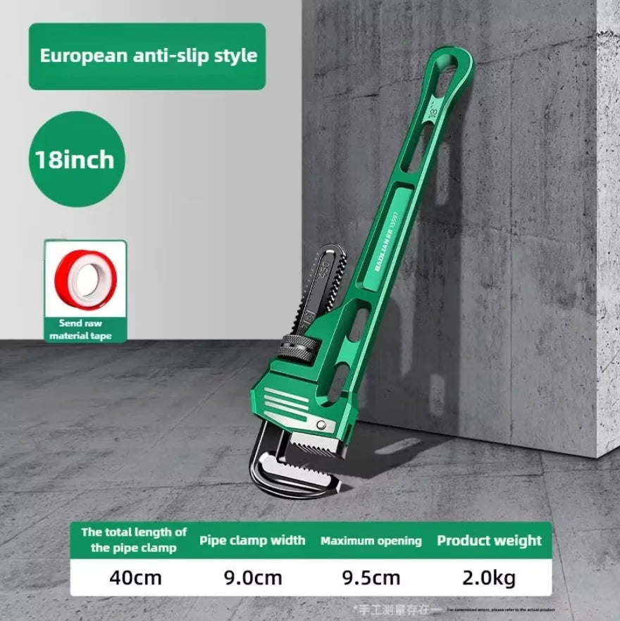 10/12/14/18 Inch Pipe Wrench Universal Monkey Spanner Multi-function plumbing Hand Nut Sink Wrench Pipe Large Open Spanner