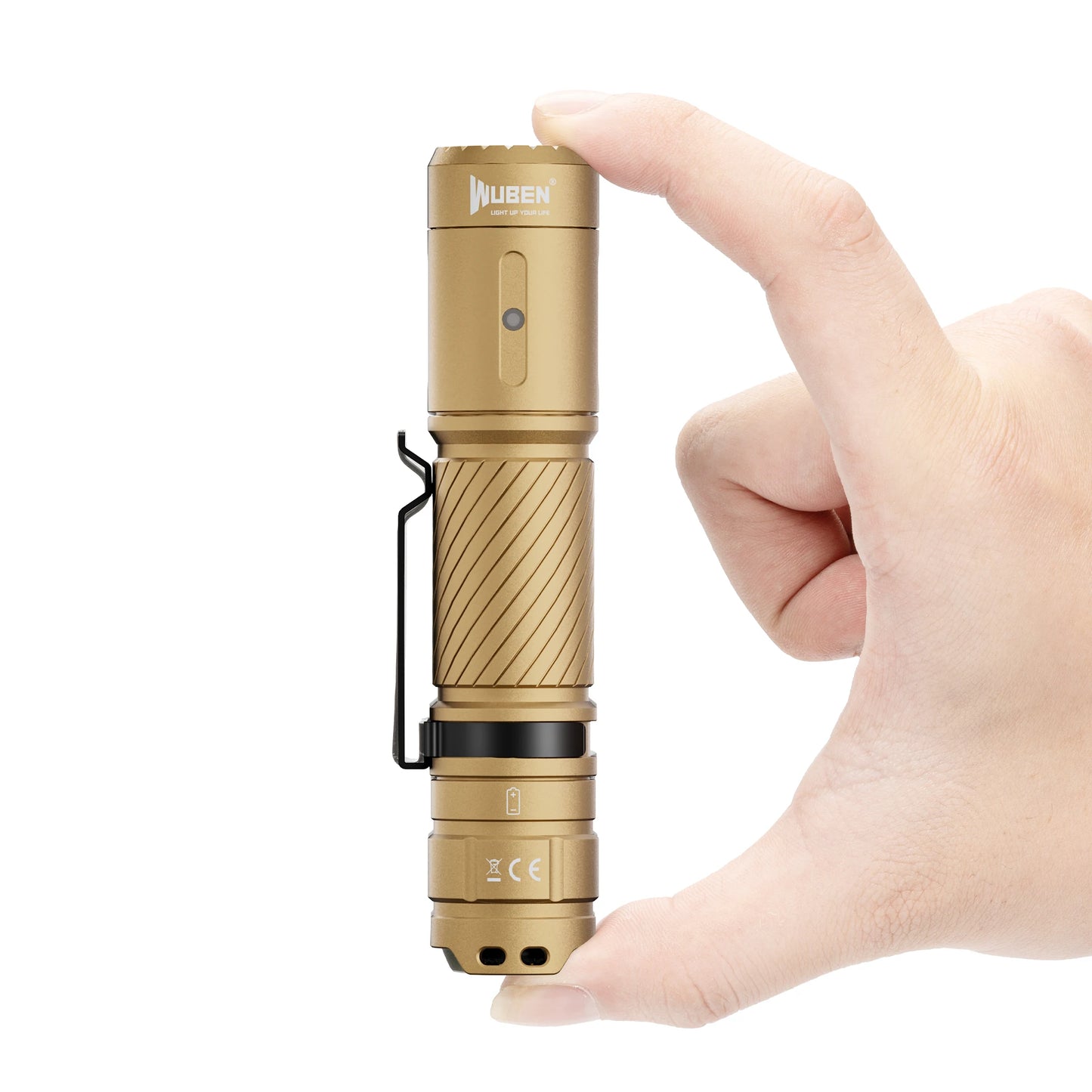 1200 Lumen Rechargeable Tactical LED Flashlight With USB Type C Charging