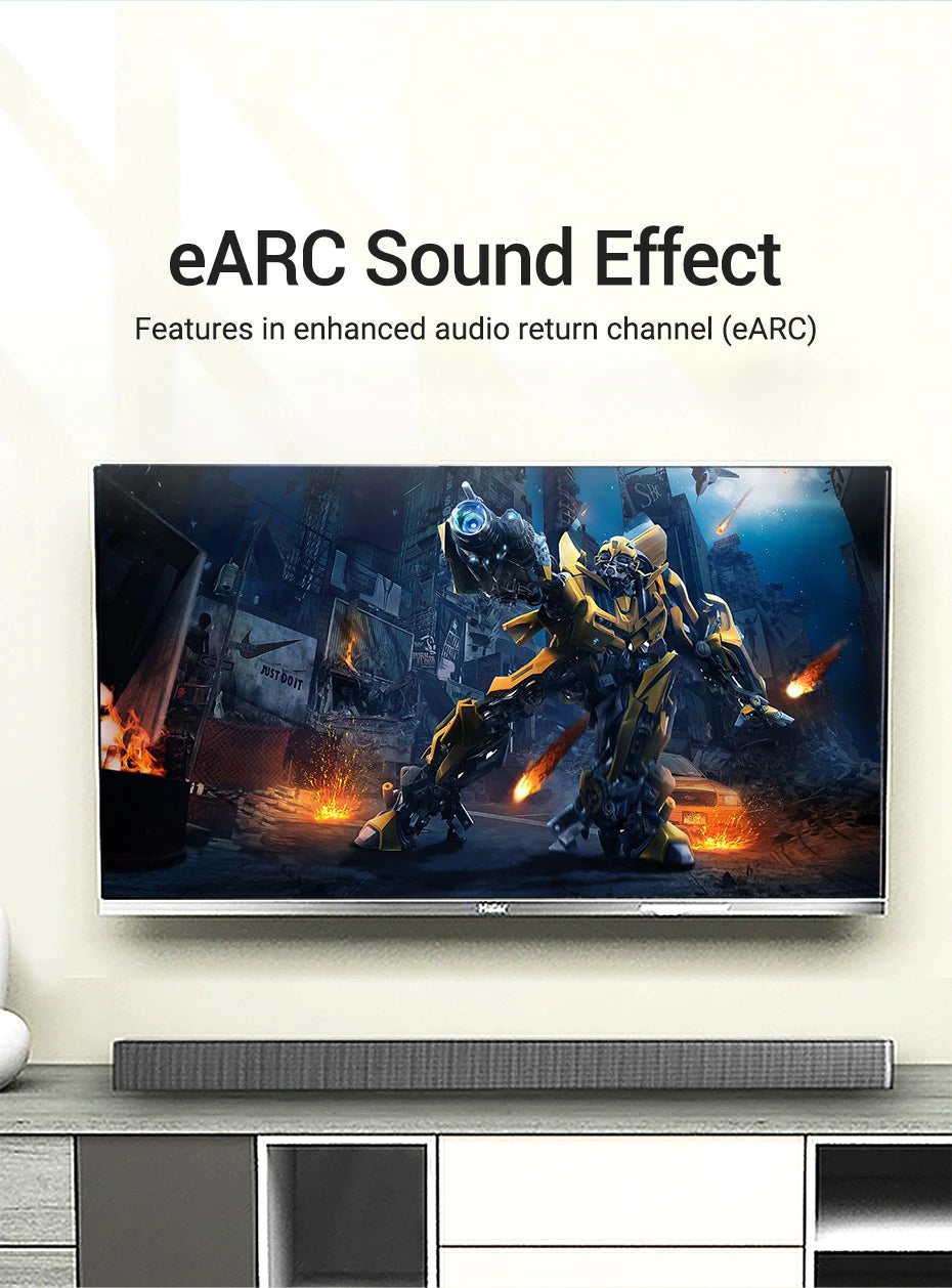 HDMI-Compatible 2.1 Cable Ultra High Speed 8K@60Hz 4K@120Hz Certified Cord for PS5 Xiaomi TV Box Dolby Vision HDCP 2.3