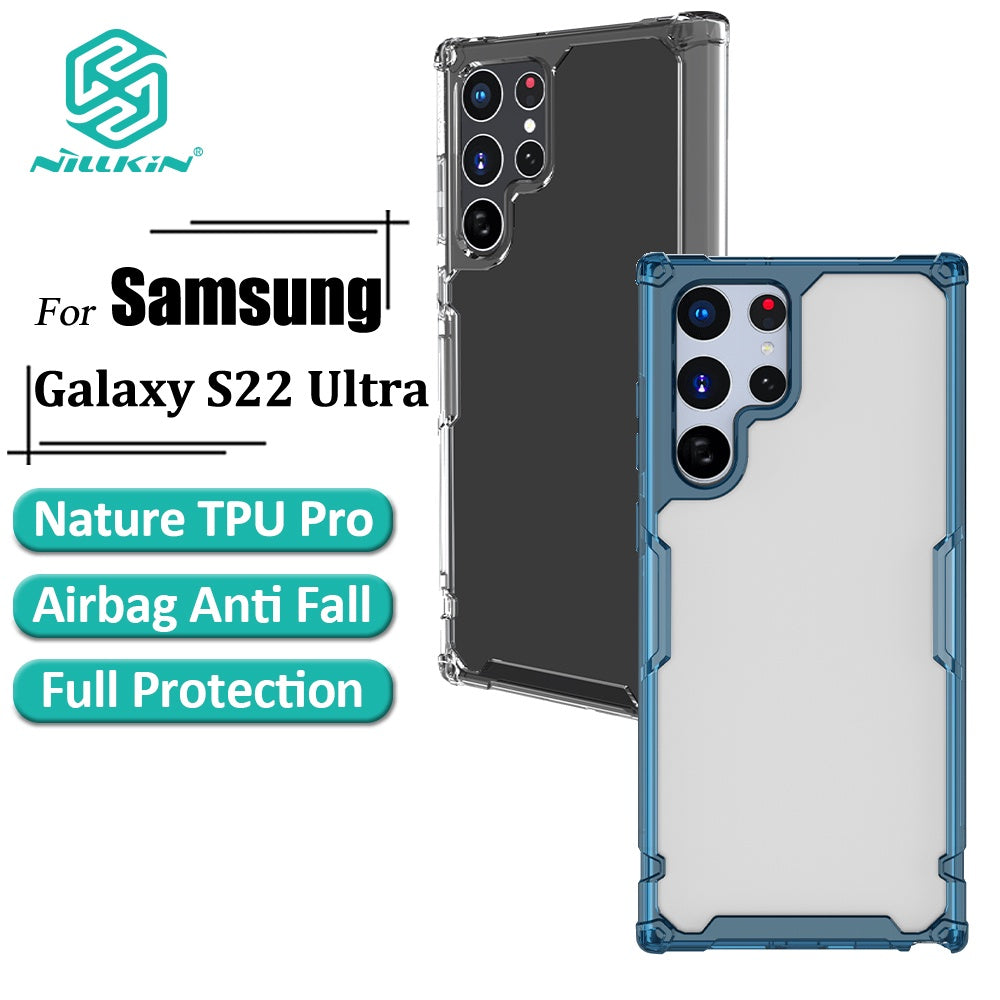 Nature Pro TPU Case For Samsung Galaxy S22 Ultra Plus A73 A53 5G Thin Transparent Shockproof Soft Phone Cover