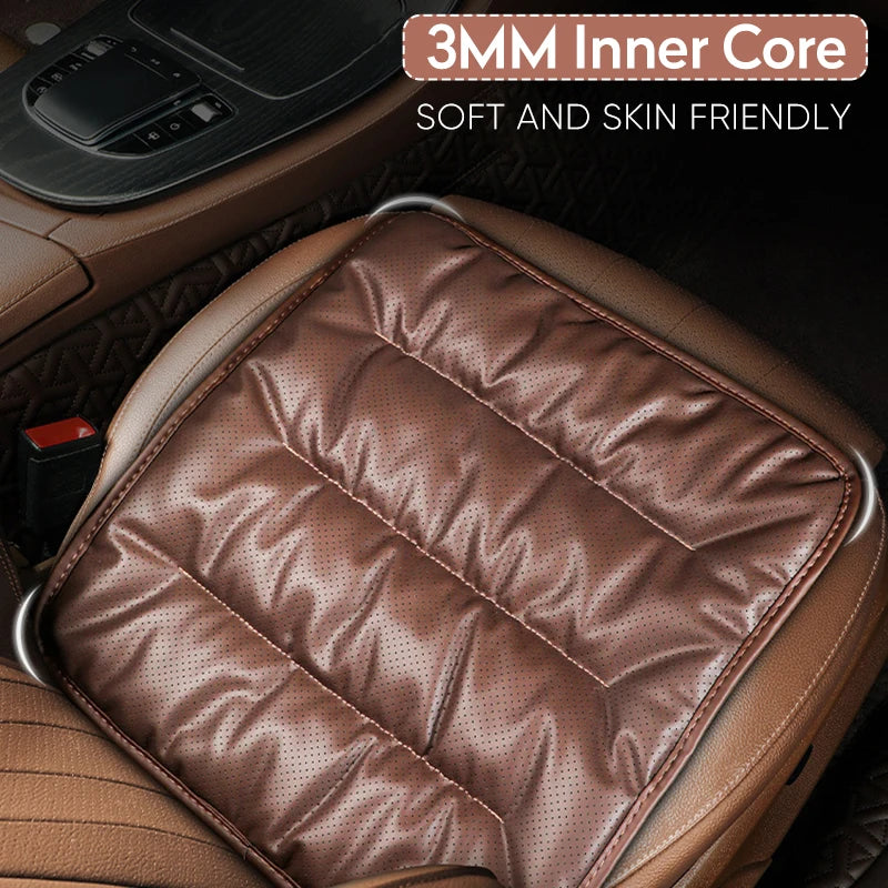 Nappa Leather Breathable Car Seat Cushion Soft Universal Anti Slip Auto Seat Protector Pads Car Seat Covers Interior Accessoires