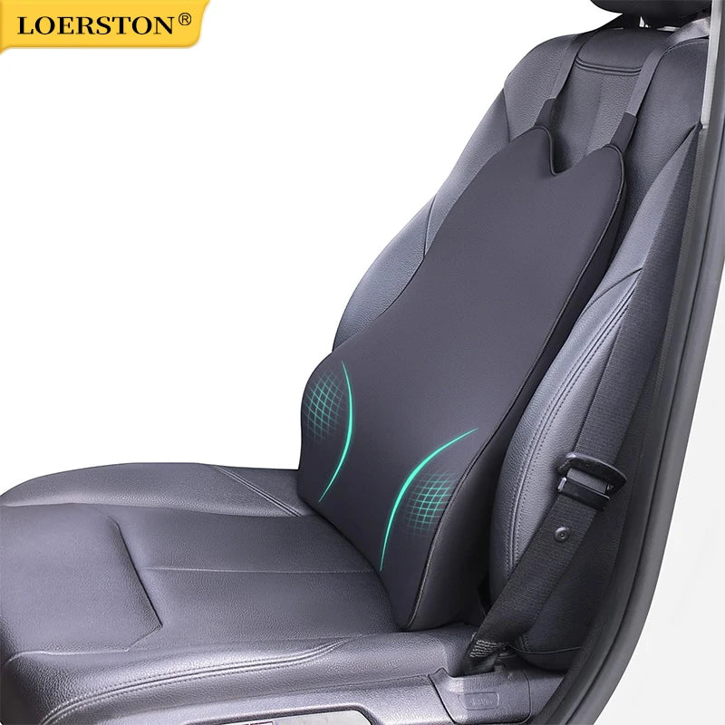 Car Waist Support Pillow Soft Comfortable Memory Foam Cotton Relieve Back Pain Car Seat Lumbar Cushion For Office Home Car