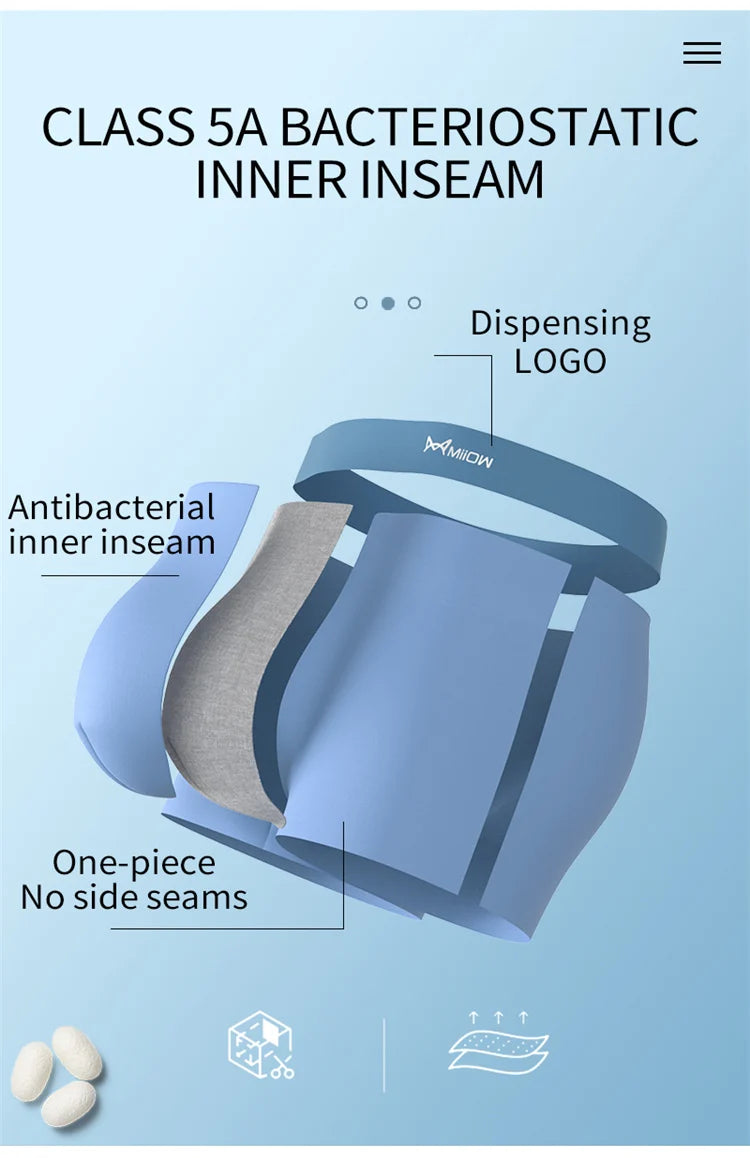 3-Pack Seamless Modal Silk Boxer Shorts – 80 Count