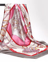 Scarves For Women Print Silk Satin Head Scarf Female Luxury Brand Square Shawl Large Hijab Scarfs