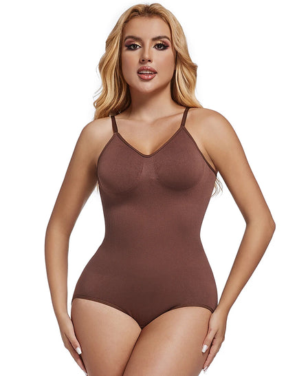 Backless Bodysuit Shapewear for Women Seamless Tummy Control Body Shaper Camis Top Low Back Underwear