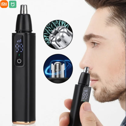 Xiaomi MIJIA Electric Nose Hair Trimmer Remover Fast Charging USB Charging Home LED Display Safety Face Cleaning Care Kit