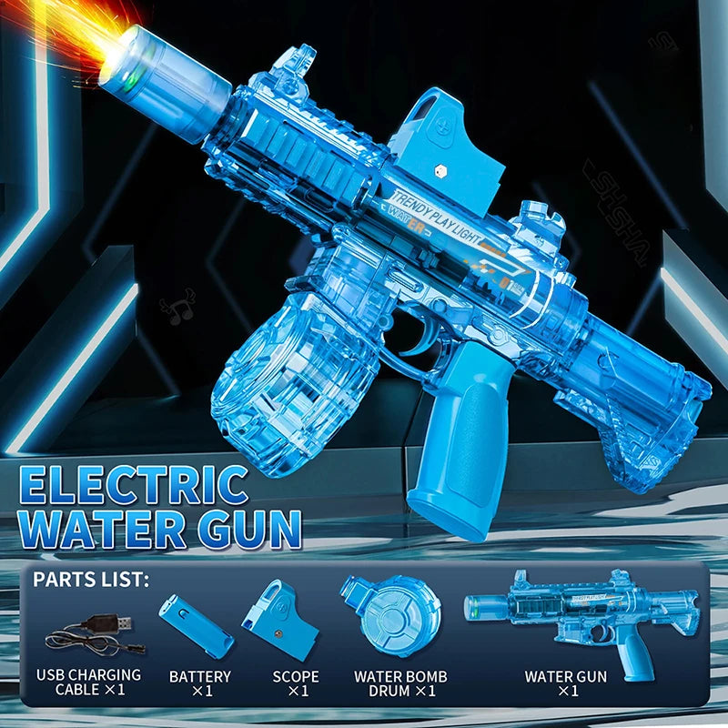M416 Large Capacity Electric Water Gun Fully Automatic Shooting Rechargeable Water Blaster