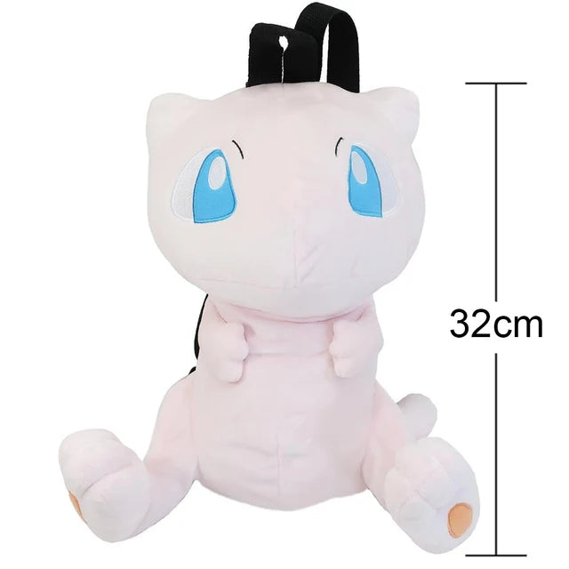 Kawaii Pokemon Plush Backpack Soft Cartoon Shoulder Bag