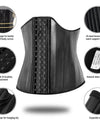 25 Steel Bones Latex Waist Trainer Corset Shapewear Slimming Belly Women Body Shaper Modeling Strap Reductive Girdle