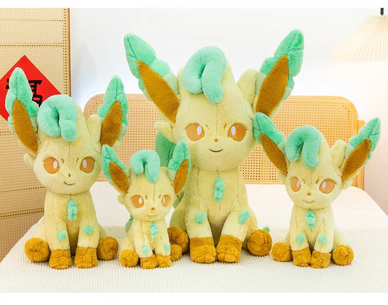 Kawaii Pokemon Stuffed Doll Set of Eevee Evolution Family Flareon Jolteon Vaporeon Espeon Umbreon Glaceon Sylveon for Anime Kids